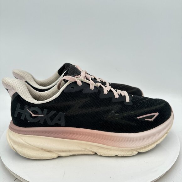 Hoka One One Clifton 9 Women Size 8.5B 1127896-ONQ Obsidian Quartzite Shoes - Picture 4 of 11